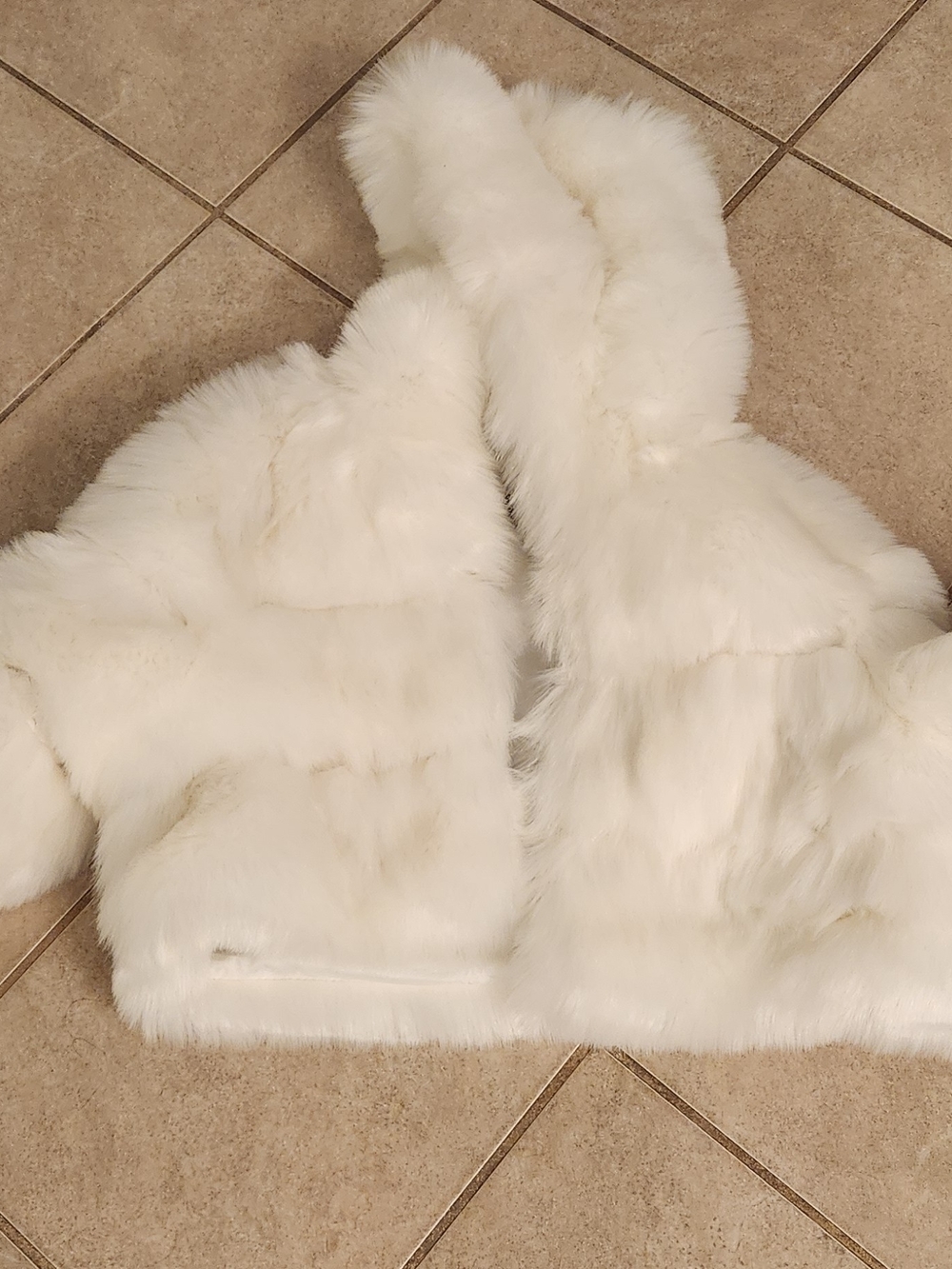 Faux Fur Cropped Winter Shrug Coat